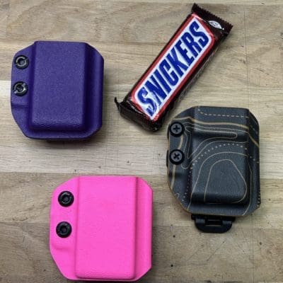 Porte-Snickers en kydex, fixation molle ou UltiClip