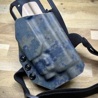 Holster OWB extérieur, fixation QLS Safariland, Camo Digital Forest