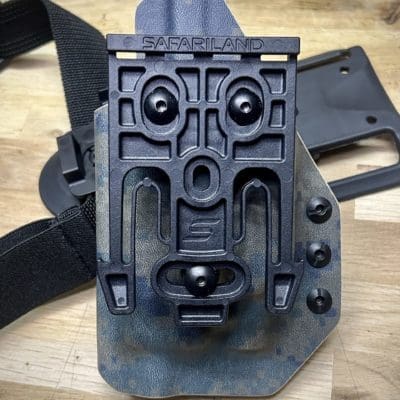 Holster OWB extérieur, fixation QLS Safariland, Camo Digital Forest
